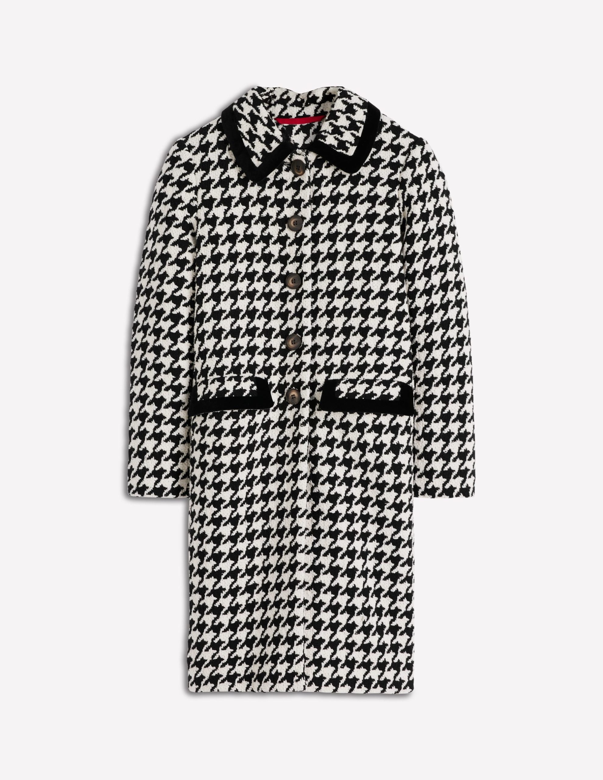 Edinburgh Swing Coat-Black Dogstooth - Image 8
