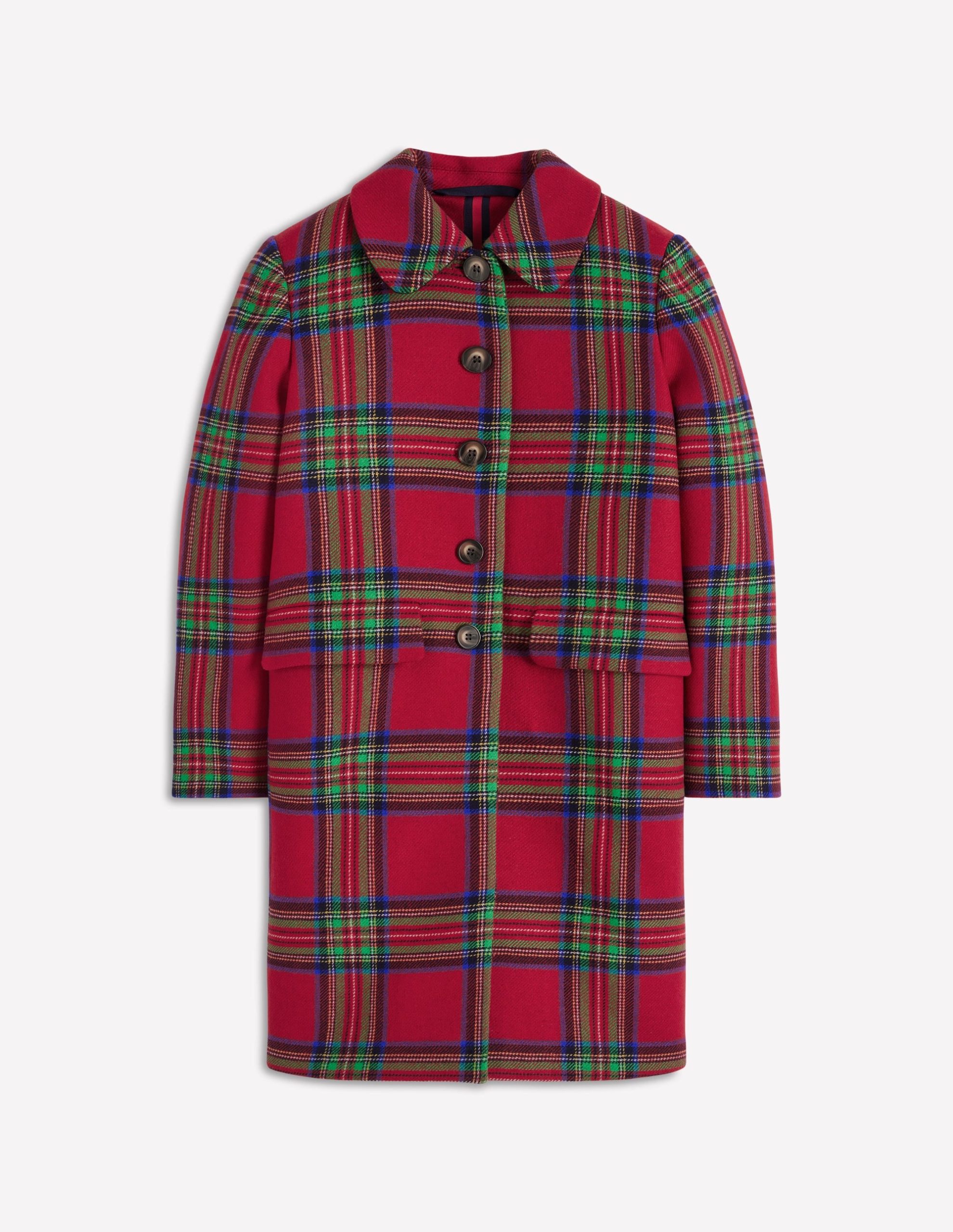 Edinburgh Swing Coat-Red. Blue and Green Check - Image 6