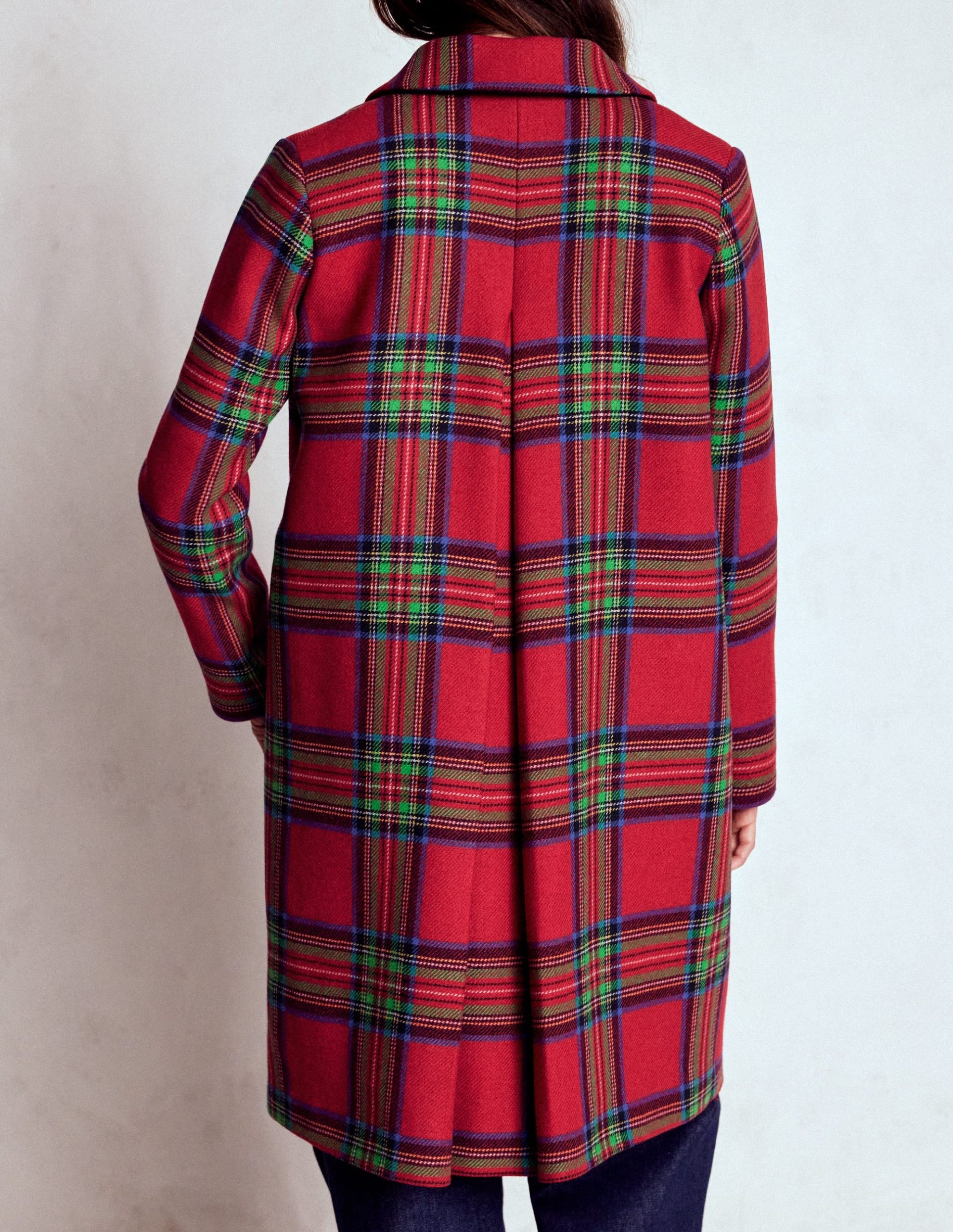 Edinburgh Swing Coat-Red. Blue and Green Check - Image 3