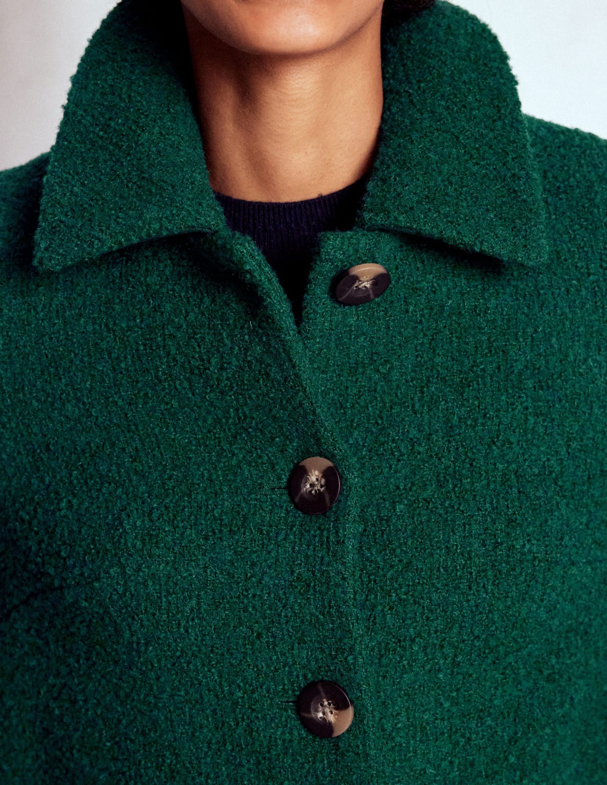 Edinburgh Wool Coat-Emerald Night - Image 3