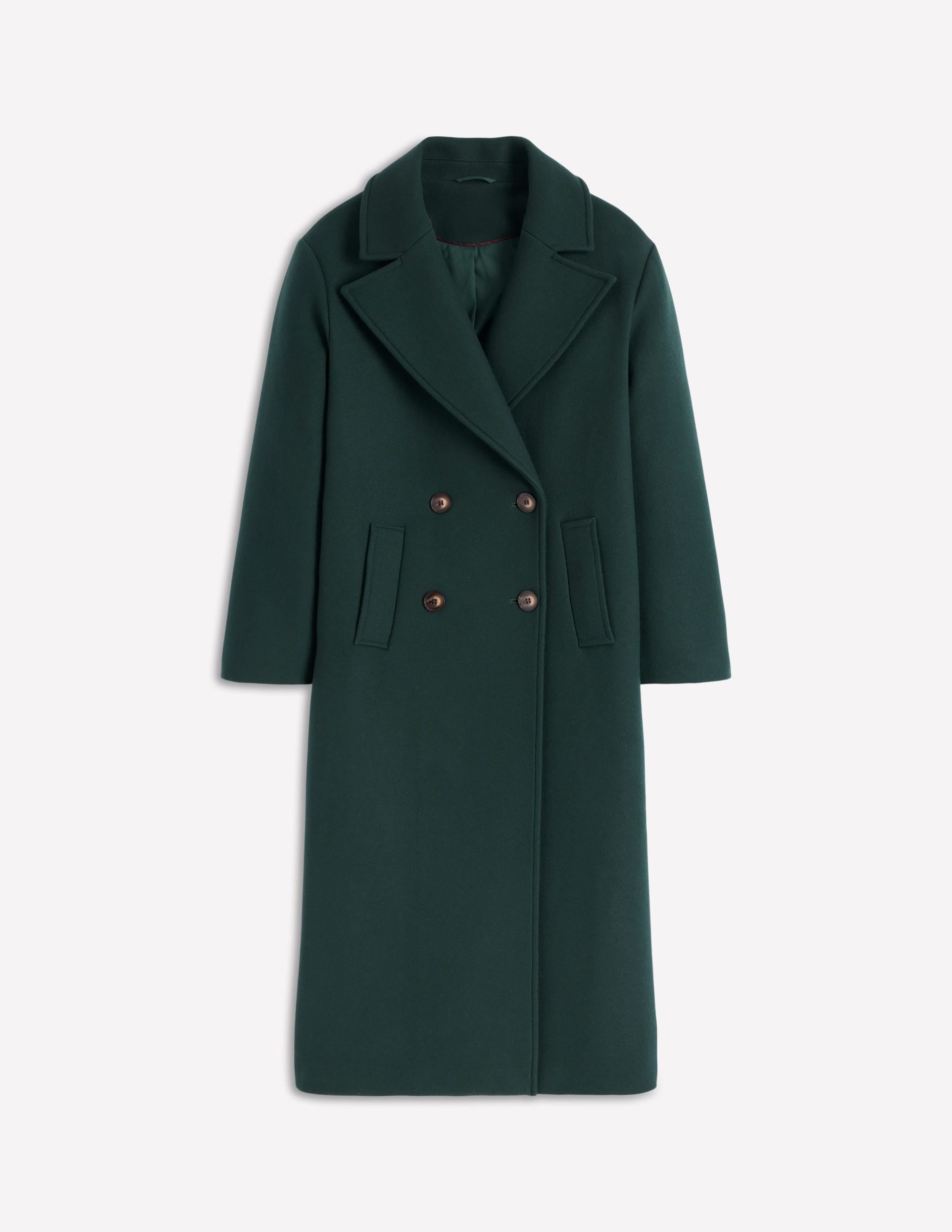 Cocoon Wool Coat-Emerald Night - Image 6