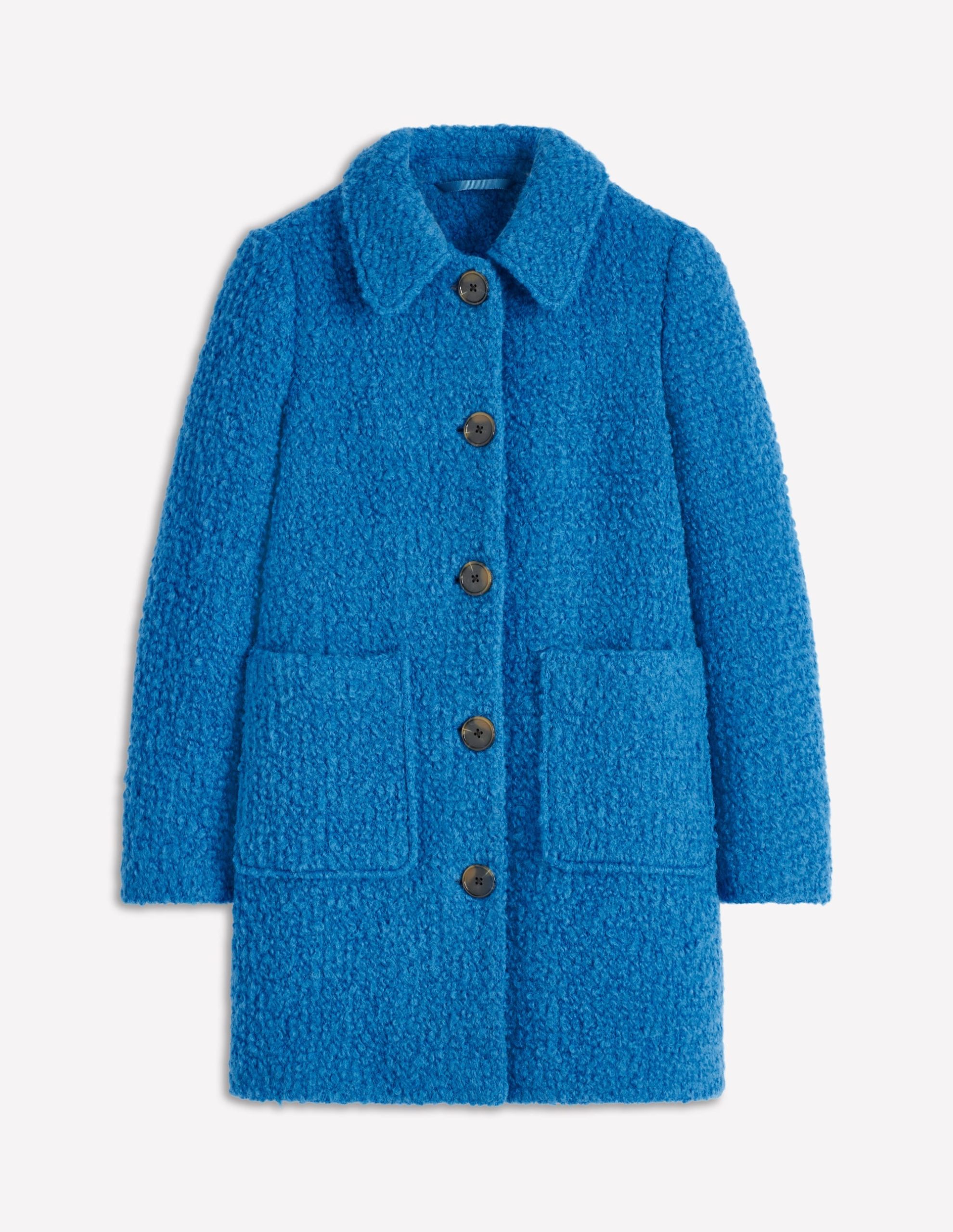 Carlisle Textured Coat-Cobalt Blue - Image 8