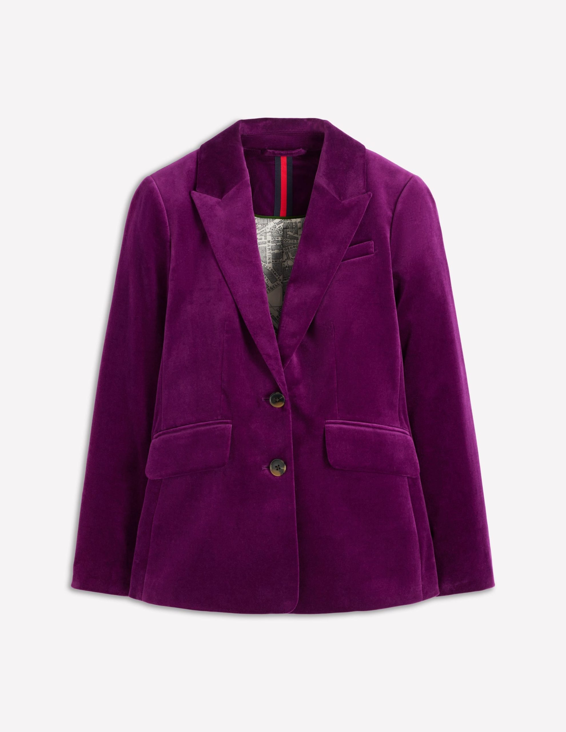 Stamford Velvet Blazer-Plum Jam - Image 7