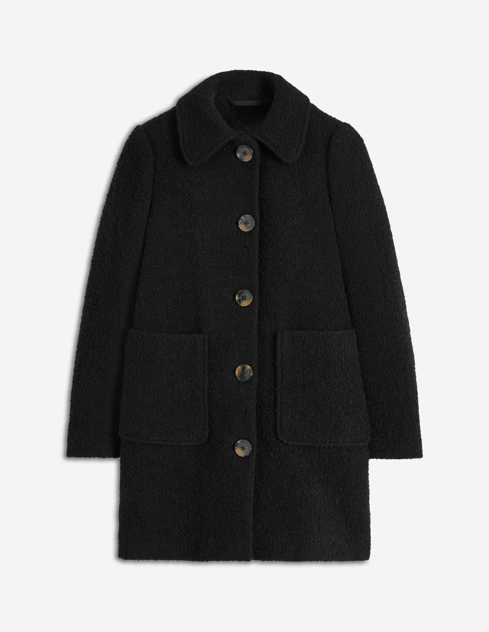 Carlisle Wool Coat-Black - Image 5