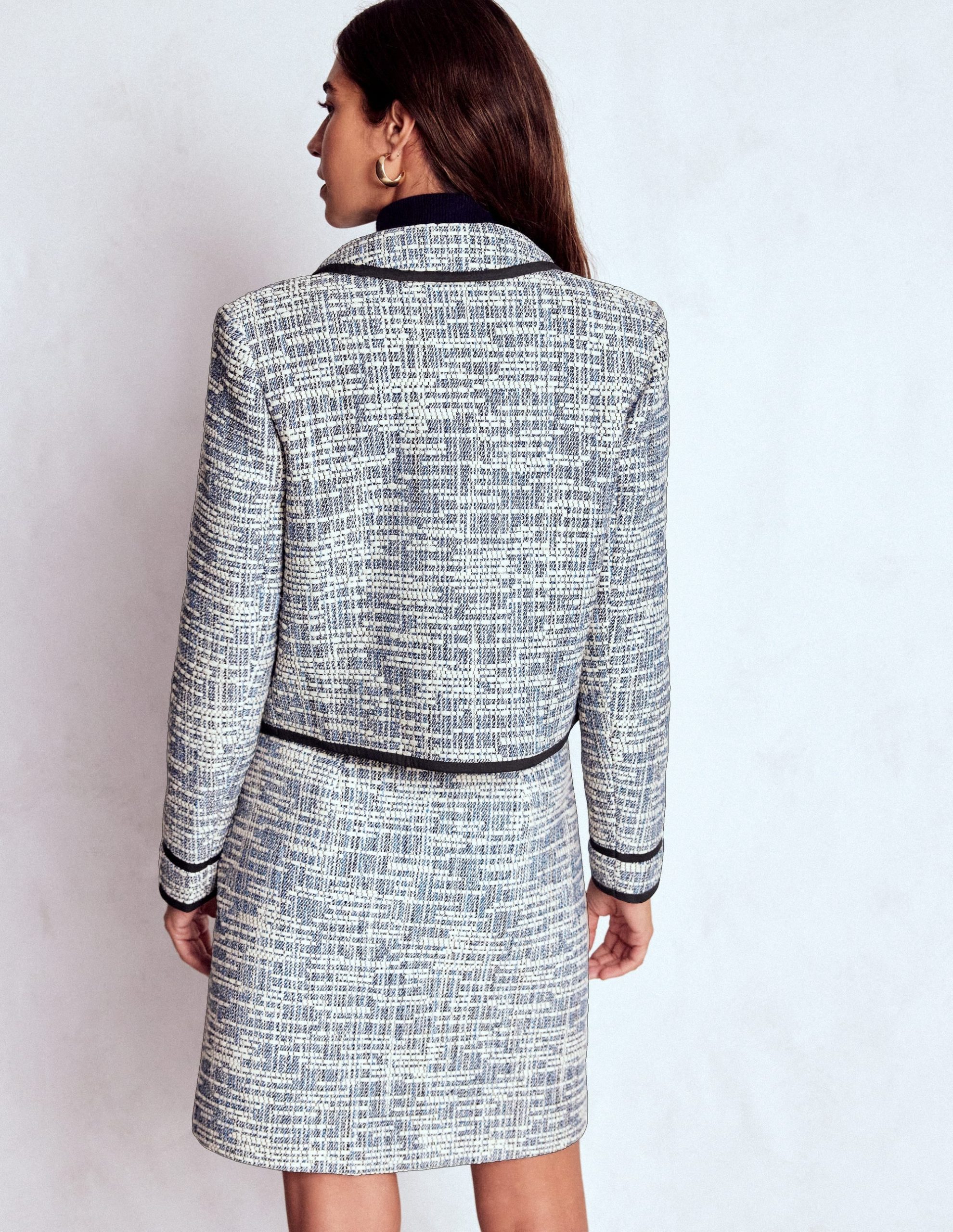 Lisburn Patch Pocket Jacket-Navy Texture - Image 3