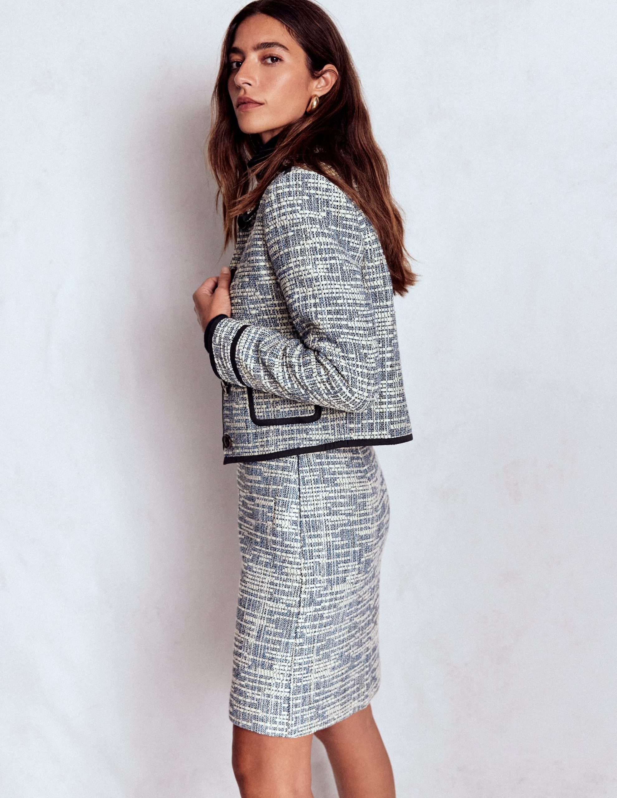 Lisburn Patch Pocket Jacket-Navy Texture - Image 5