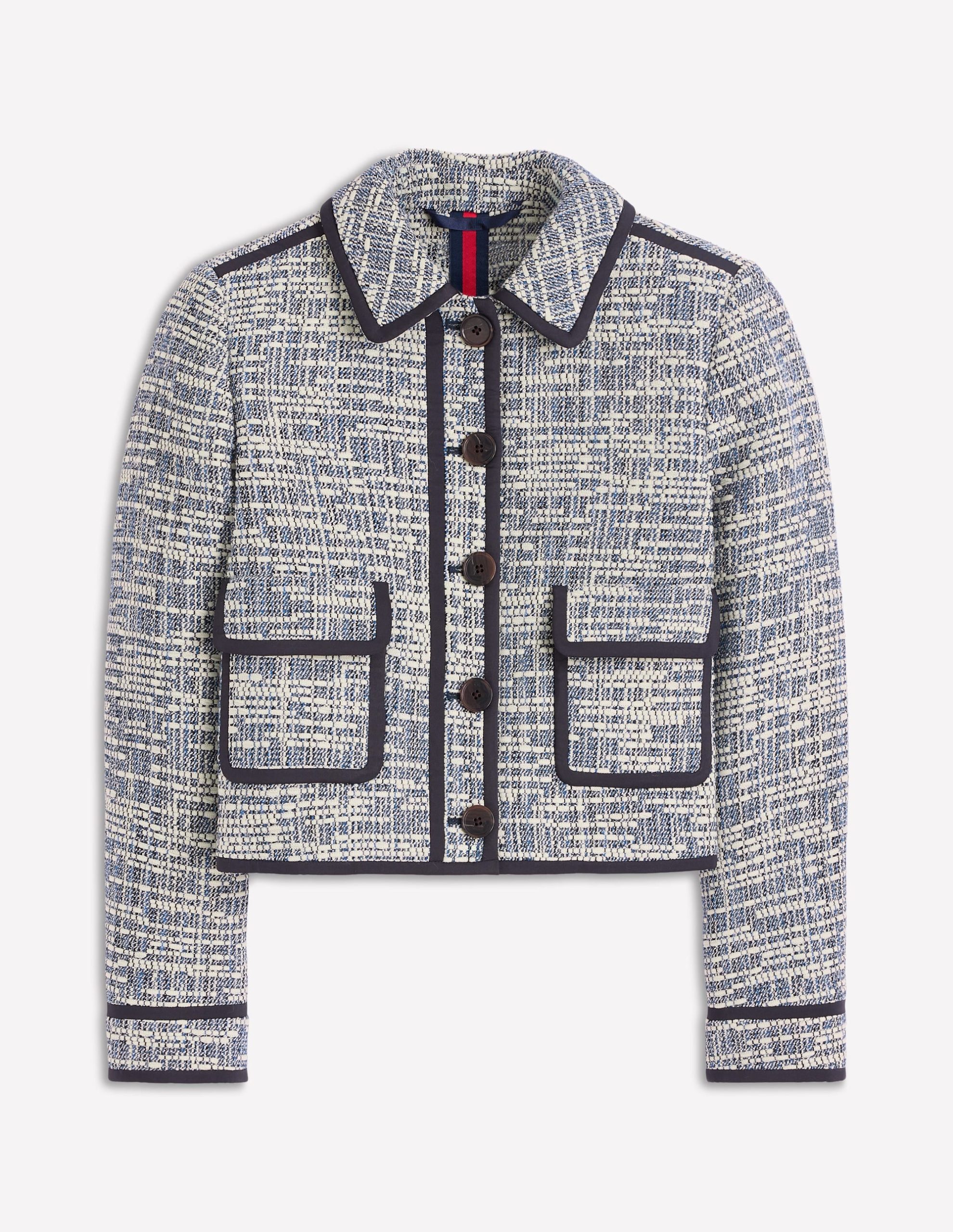 Lisburn Patch Pocket Jacket-Navy Texture - Image 6