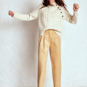 Bloomsbury Cord Pants-Stone